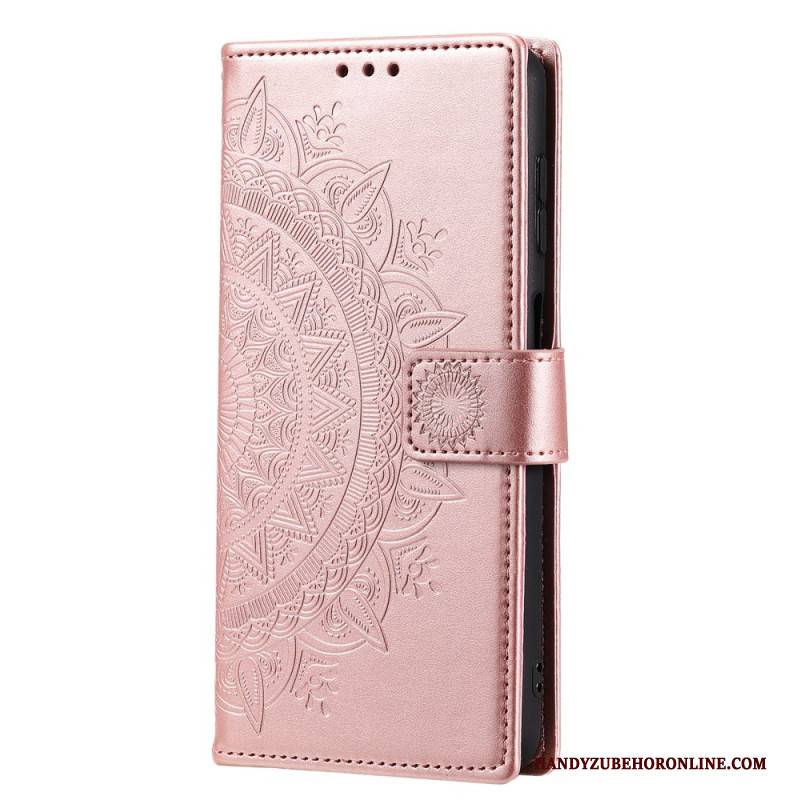 Lederhüllen Samsung Galaxy S26 Plus Handyhülle Mandala-sonne