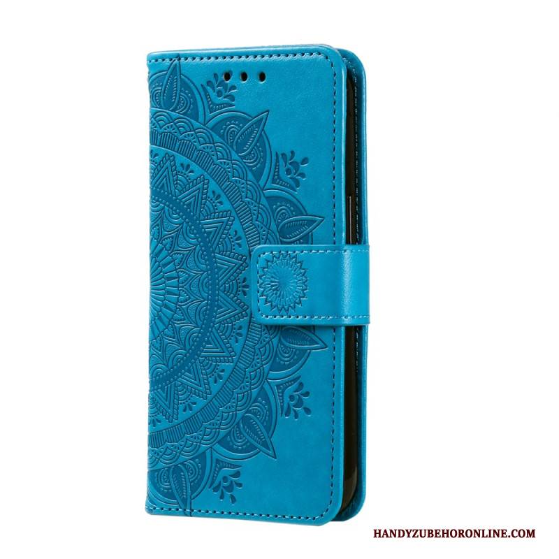 Lederhüllen Samsung Galaxy S26 Plus Handyhülle Mandala-sonne