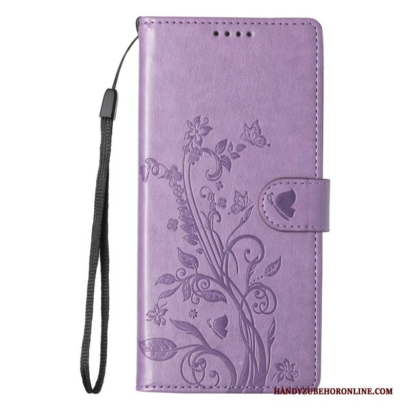 Lederhüllen Samsung Galaxy S26 Plus Kleine Blumen