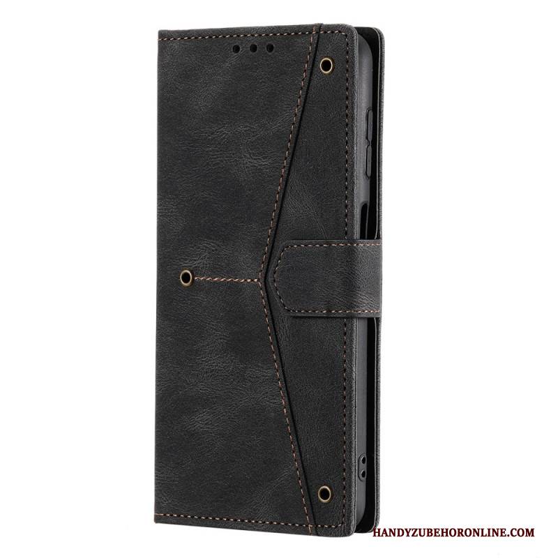 Lederhüllen Samsung Galaxy S26 Plus Zweifarbiges Kunstleder