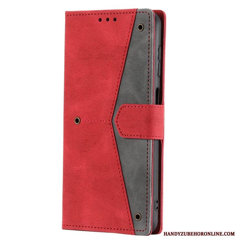 Lederhüllen Samsung Galaxy S26 Plus Zweifarbiges Kunstleder