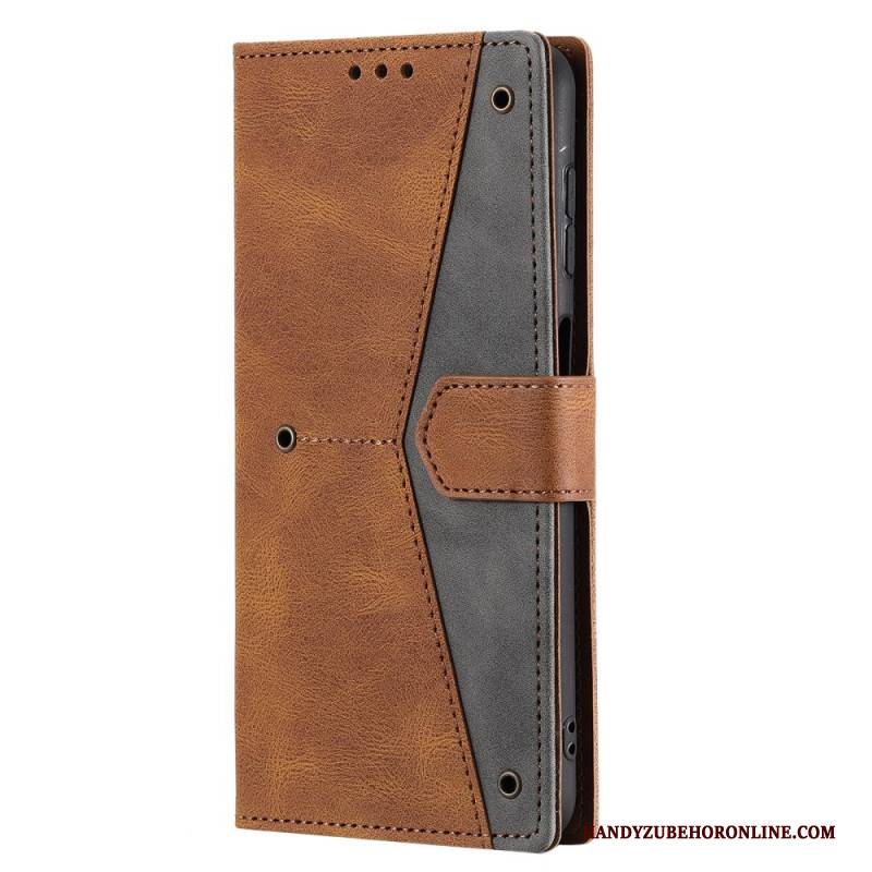 Lederhüllen Samsung Galaxy S26 Plus Zweifarbiges Kunstleder