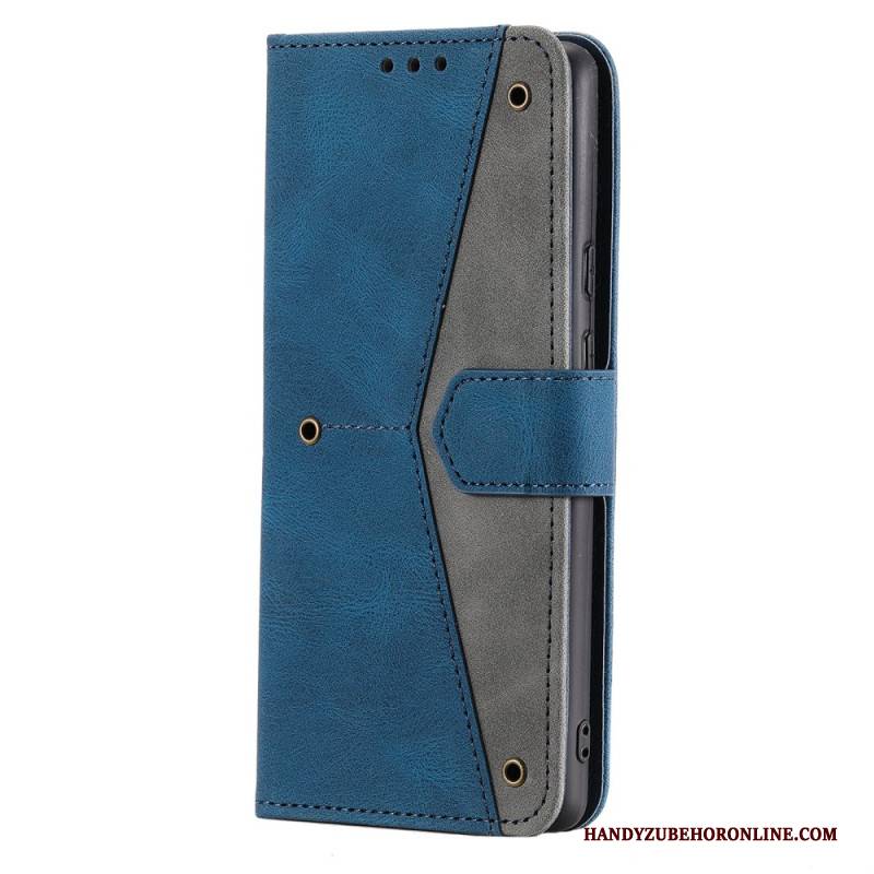 Lederhüllen Samsung Galaxy S26 Plus Zweifarbiges Kunstleder