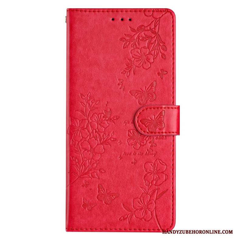 Lederhüllen Samsung Galaxy S26 Ultra Florale Schmetterlinge