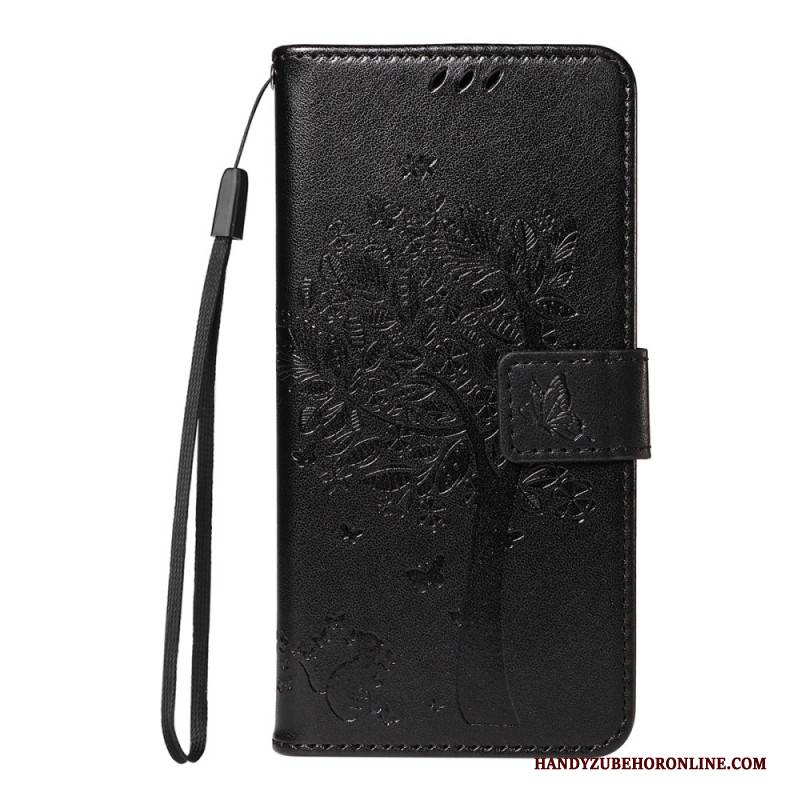 Lederhüllen Samsung Galaxy S26 Ultra Handyhülle Katze Und Baum