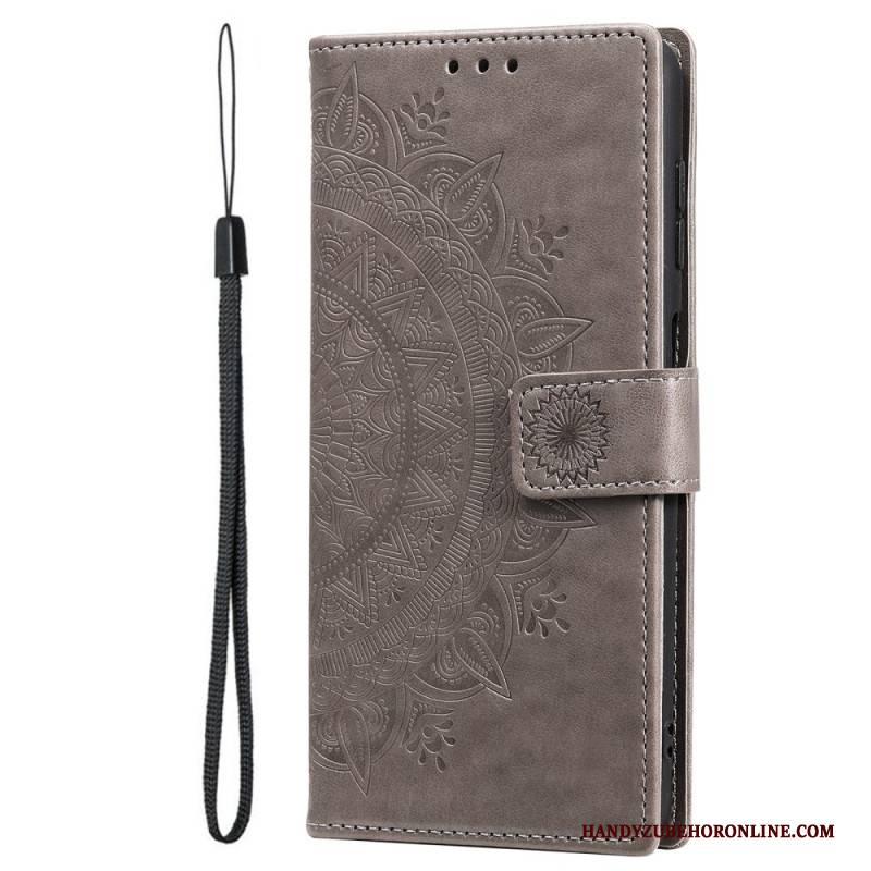 Lederhüllen Samsung Galaxy S26 Ultra Handyhülle Sonnenmandala