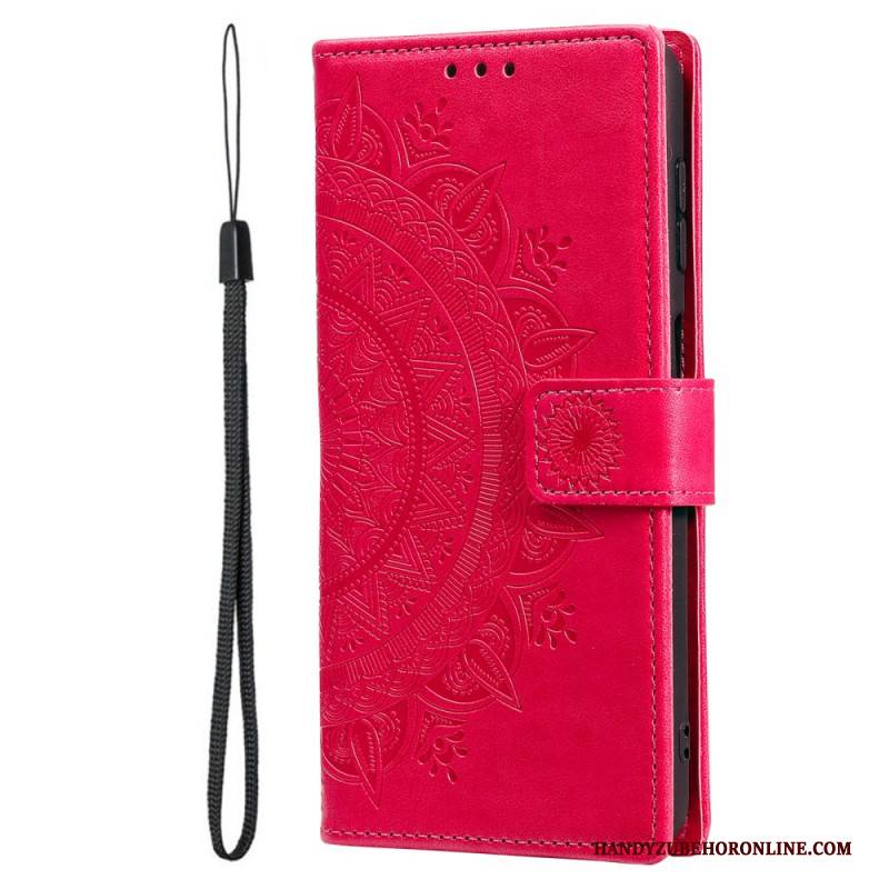 Lederhüllen Samsung Galaxy S26 Ultra Handyhülle Sonnenmandala