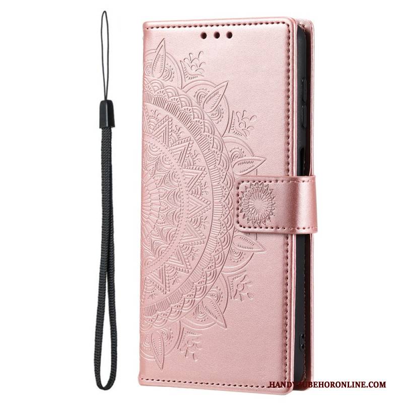 Lederhüllen Samsung Galaxy S26 Ultra Handyhülle Sonnenmandala