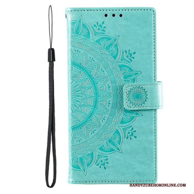 Lederhüllen Samsung Galaxy S26 Ultra Handyhülle Sonnenmandala