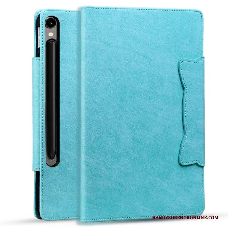 Lederhüllen Samsung Galaxy Tab S10 Fe Plus Katzenverschluss