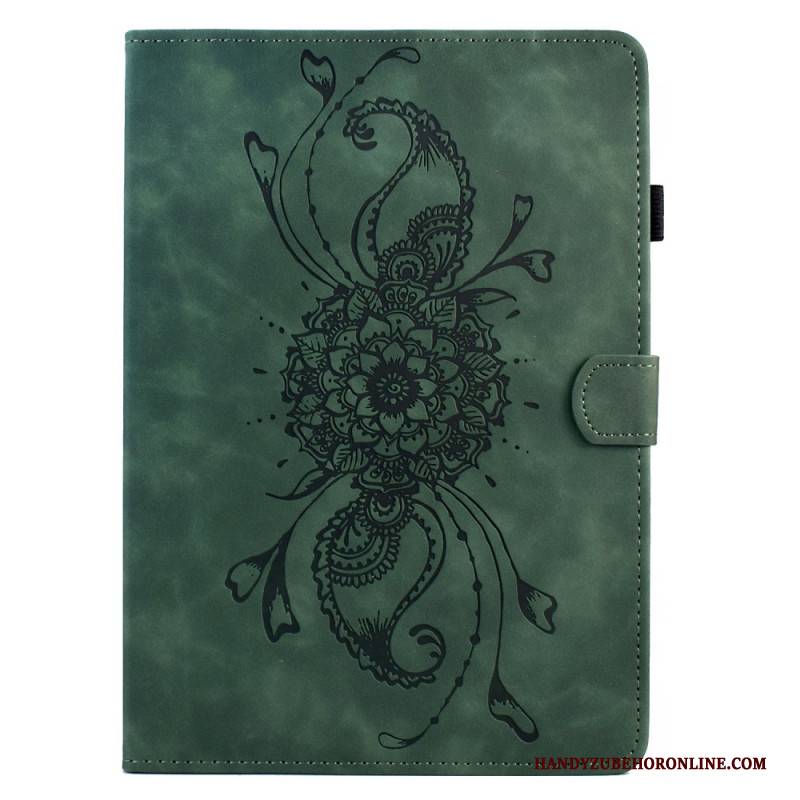 Lederhüllen Samsung Galaxy Tab S11 Handyhülle Mandala In Wildlederoptik