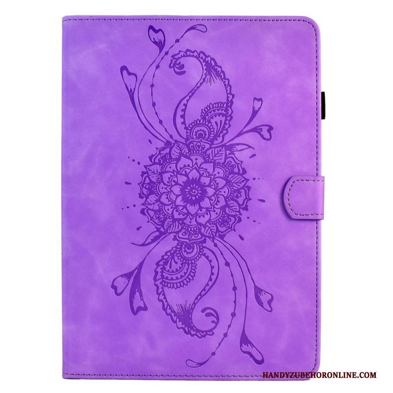 Lederhüllen Samsung Galaxy Tab S11 Handyhülle Mandala In Wildlederoptik