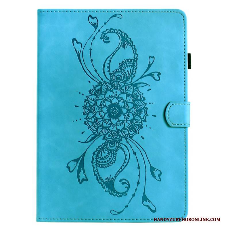 Lederhüllen Samsung Galaxy Tab S11 Handyhülle Mandala In Wildlederoptik