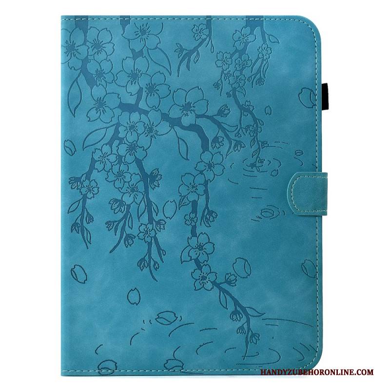 Lederhüllen Samsung Galaxy Tab S11 Handyhülle Wildleder-blumenmuster