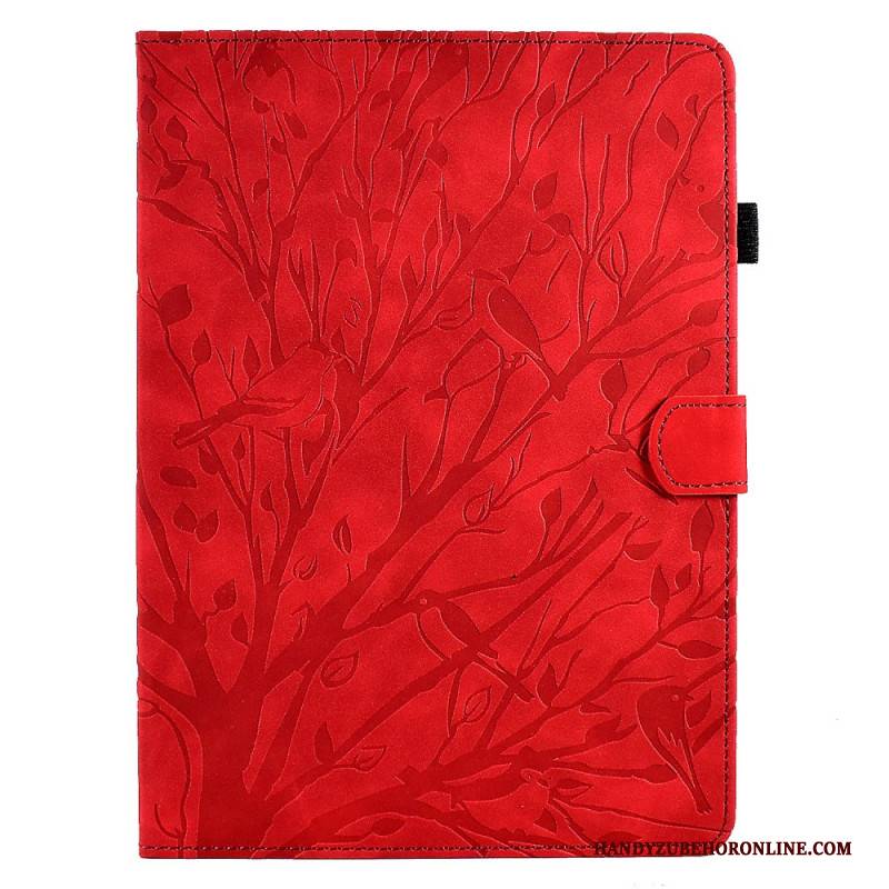 Lederhüllen Samsung Galaxy Tab S11 Handyhülle Wildleder-zweigeffekt