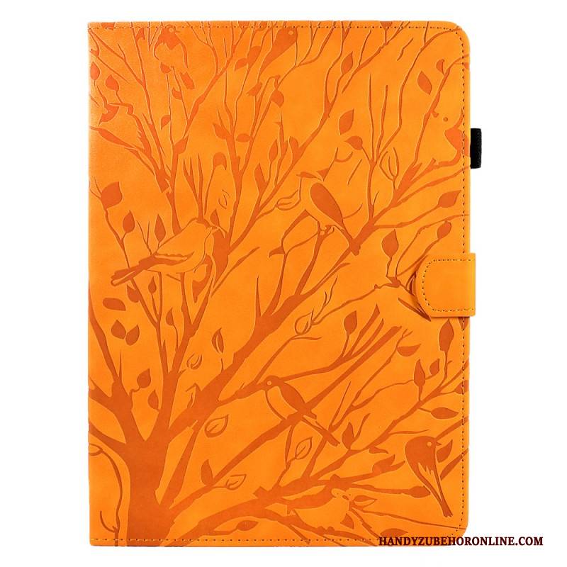 Lederhüllen Samsung Galaxy Tab S11 Handyhülle Wildleder-zweigeffekt