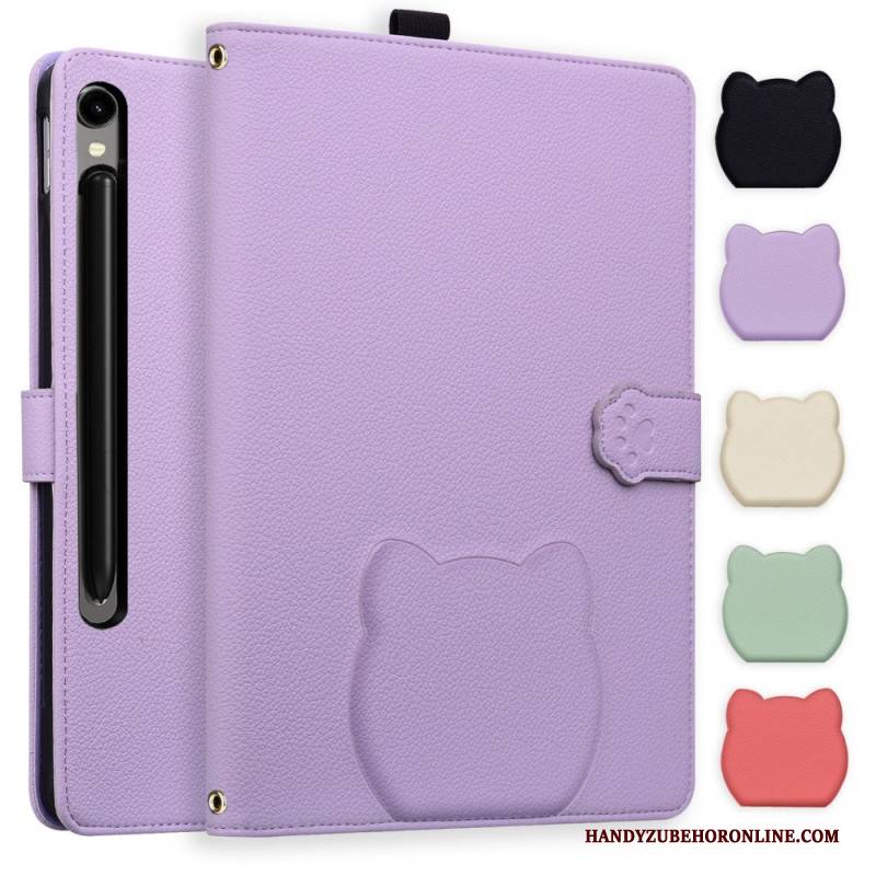 Lederhüllen Samsung Galaxy Tab S11 Ultra Handyhülle Katze