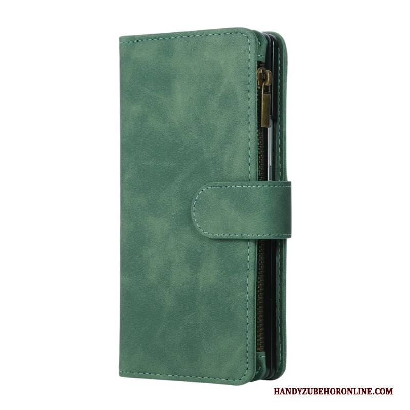 Lederhüllen Samsung Galaxy Z Fold 7 Handyhülle Geldbörse In Wildlederoptik Mit Schulterriemen