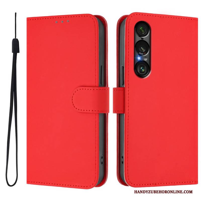 Lederhüllen Sony Xperia 1 Vii Handyhülle Monochrom