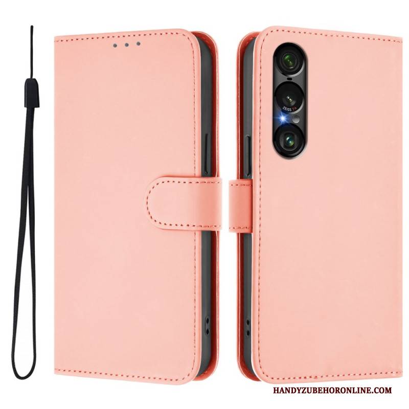 Lederhüllen Sony Xperia 1 Vii Handyhülle Monochrom