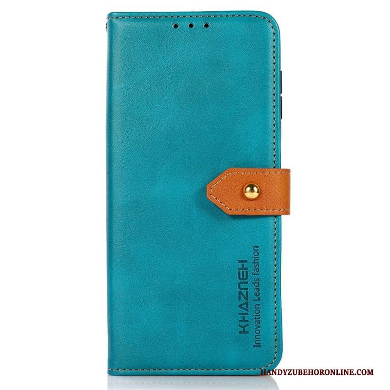 Lederhüllen Sony Xperia 1 Vii Khazneh Goldverschluss