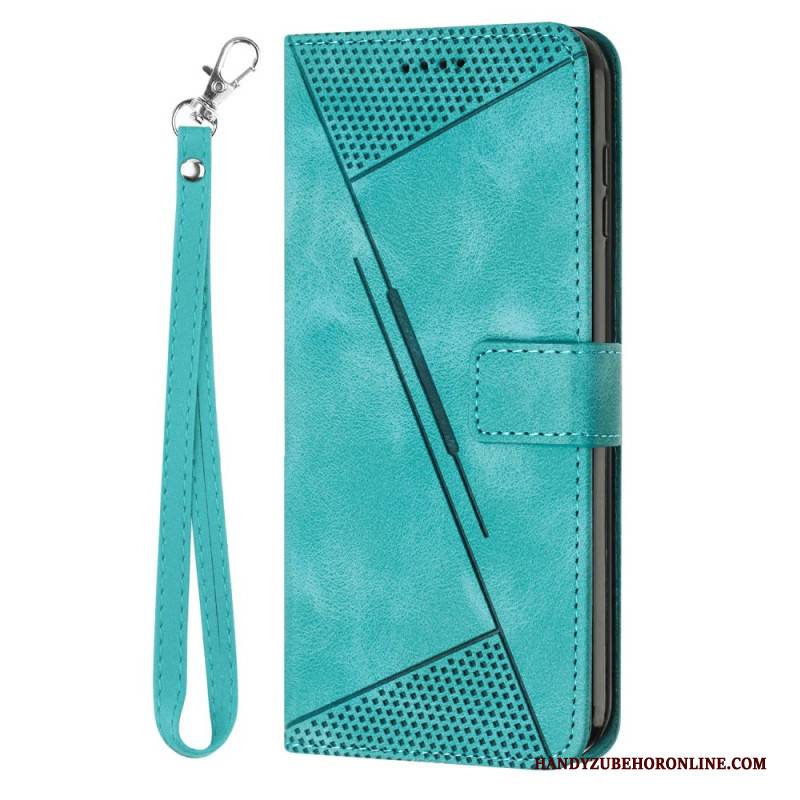 Lederhüllen Sony Xperia 10 Vii Handyhülle Geometrisches Design