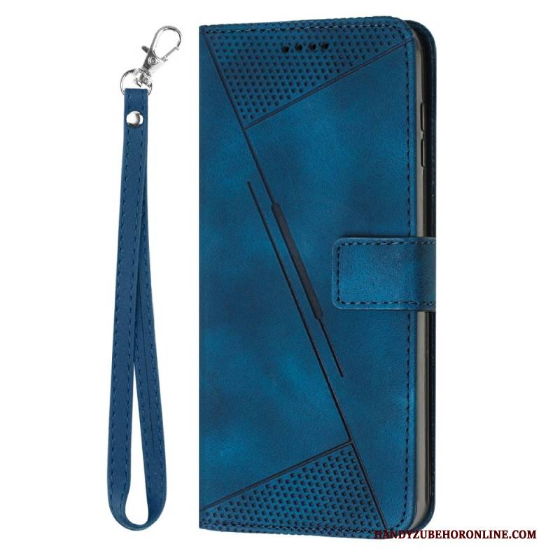 Lederhüllen Sony Xperia 10 Vii Handyhülle Geometrisches Design