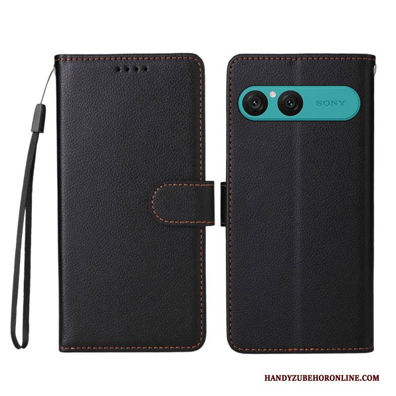 Lederhüllen Sony Xperia 10 Vii Handyhülle Lederoptik Und Rfid-schutz