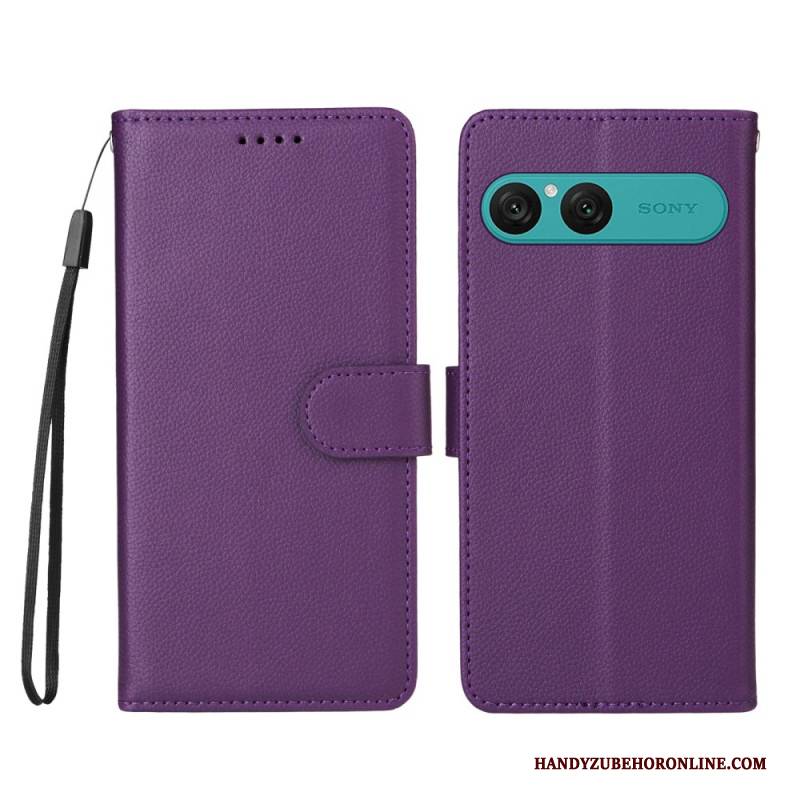 Lederhüllen Sony Xperia 10 Vii Handyhülle Lederoptik Und Rfid-schutz