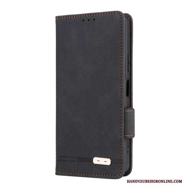 Lederhüllen Sony Xperia 10 Vii Handyhülle Retro-wildlederoptik