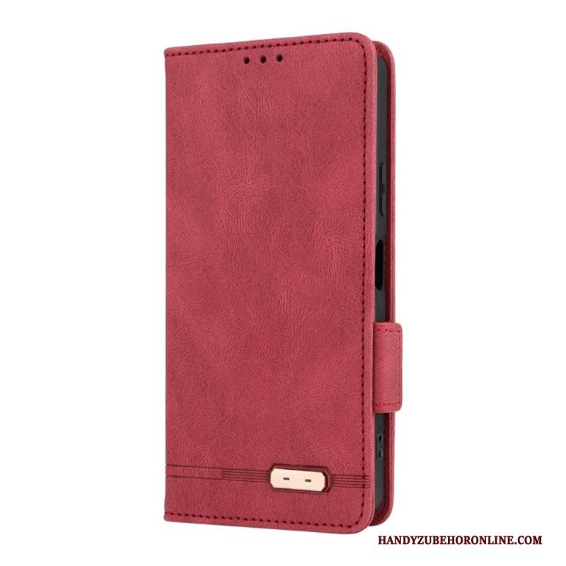 Lederhüllen Sony Xperia 10 Vii Handyhülle Retro-wildlederoptik