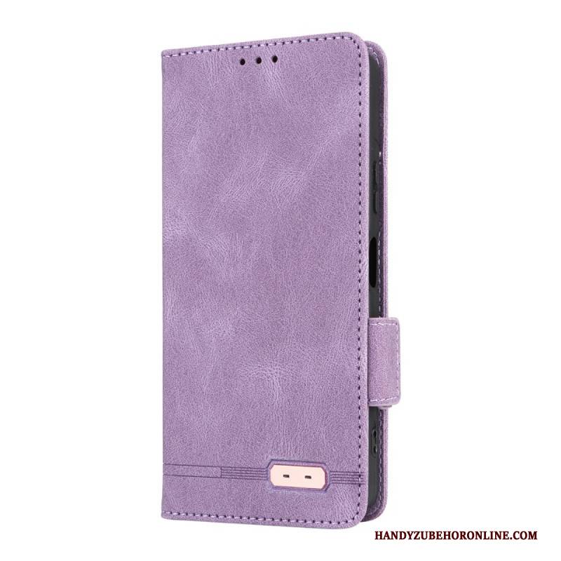 Lederhüllen Sony Xperia 10 Vii Handyhülle Retro-wildlederoptik