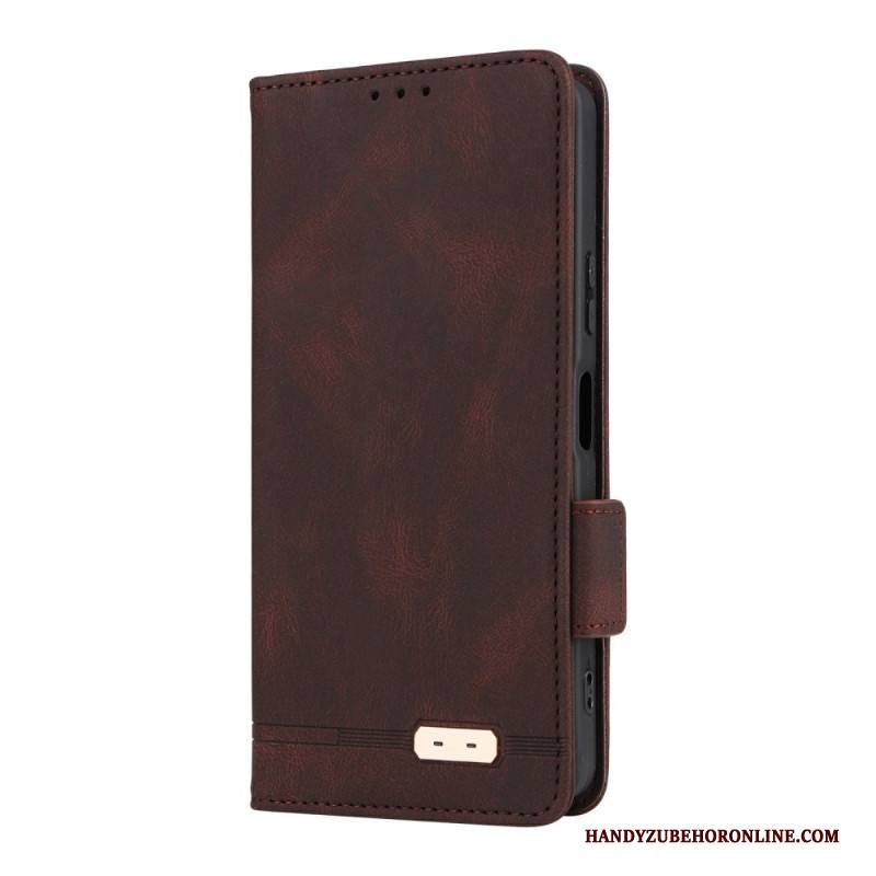 Lederhüllen Sony Xperia 10 Vii Handyhülle Retro-wildlederoptik