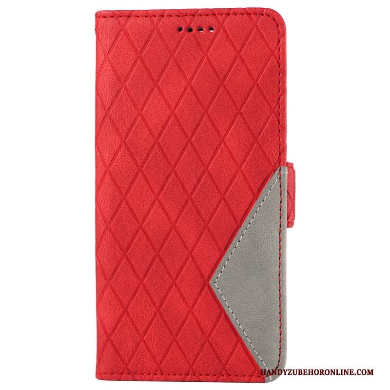 Lederhüllen Vivo V40 5g Handyhülle Rautenmuster