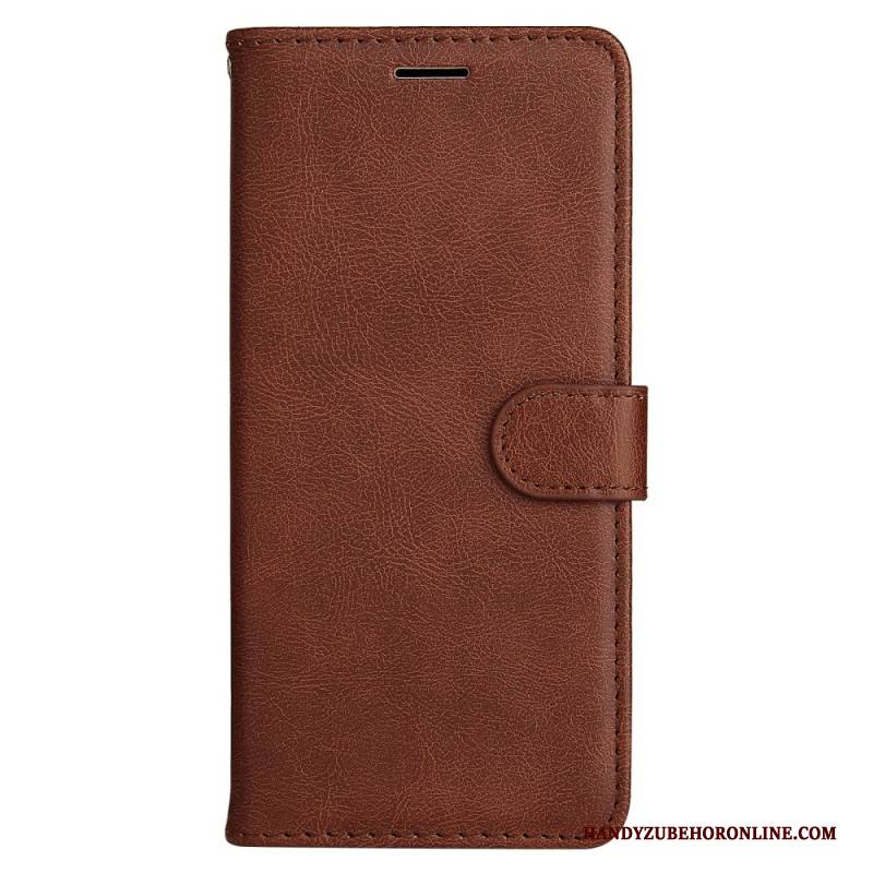 Lederhüllen Vivo V40 Se 5g Handyhülle Schlichtes Kunstleder