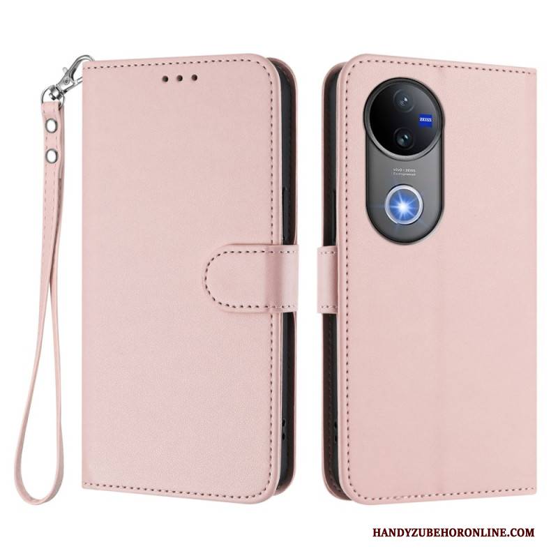 Lederhüllen Vivo V50 5g Handyhülle Kunstleder Mit Riemen