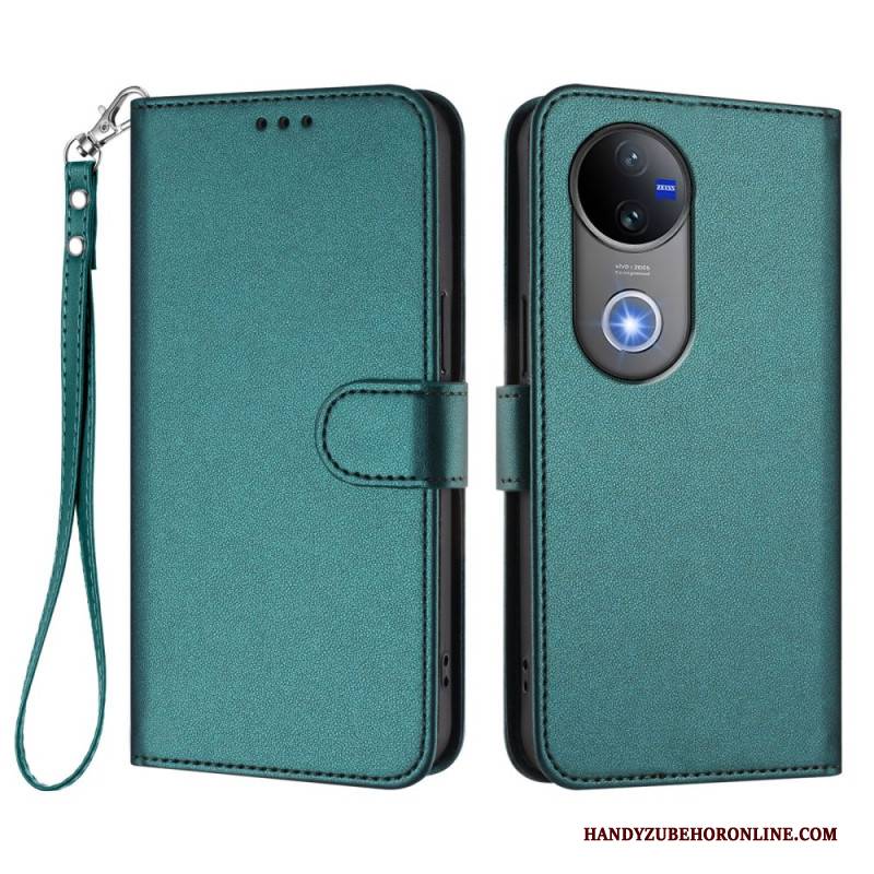 Lederhüllen Vivo V50 5g Handyhülle Kunstleder Mit Riemen