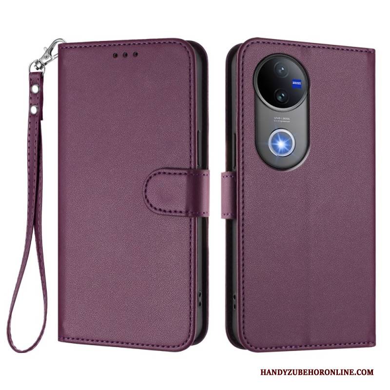 Lederhüllen Vivo V50 5g Handyhülle Kunstleder Mit Riemen