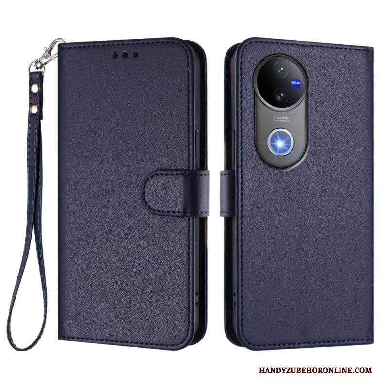 Lederhüllen Vivo V50 5g Handyhülle Kunstleder Mit Riemen