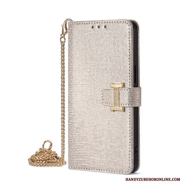 Lederhüllen Vivo V50 5g Pailletten Und Schulterriemen