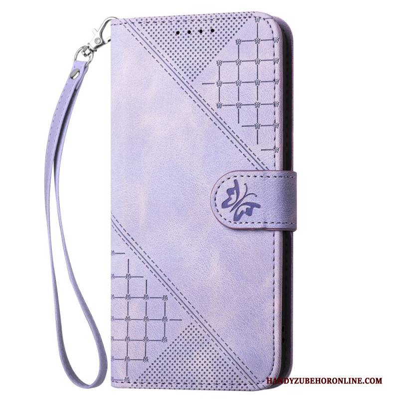 Lederhüllen Vivo V50 Lite 5g Geometrisches Riemendesign