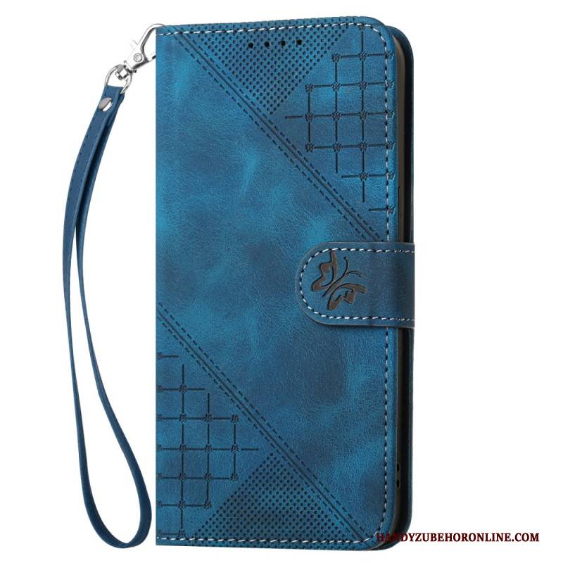 Lederhüllen Vivo V50 Lite 5g Geometrisches Riemendesign