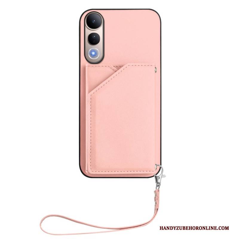 Lederhüllen Vivo V50 Lite 5g Handyhülle Kartenhalter Und Trageband