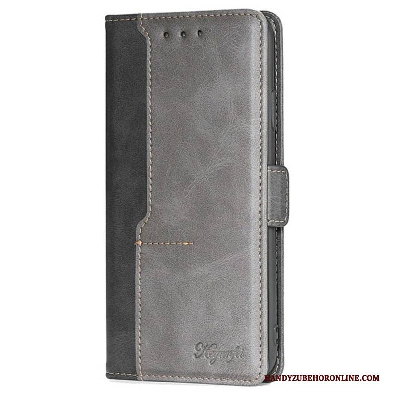 Lederhüllen Vivo V50 Lite 5g Handyhülle Zweifarbig