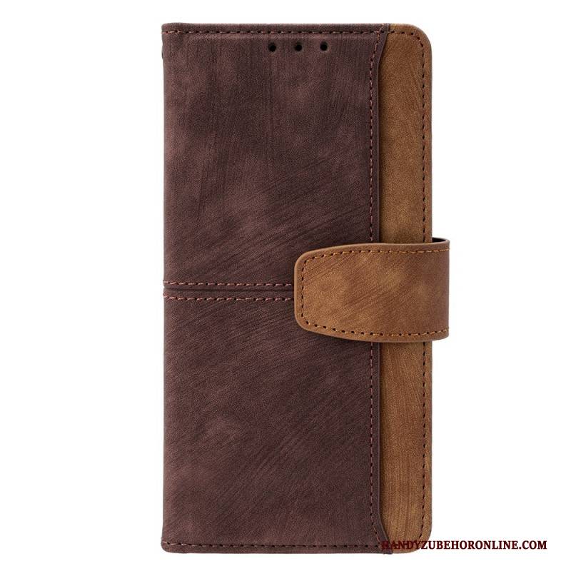 Lederhüllen Vivo V50 Lite 5g Handyhülle Zweifarbiger Rfid-schutz