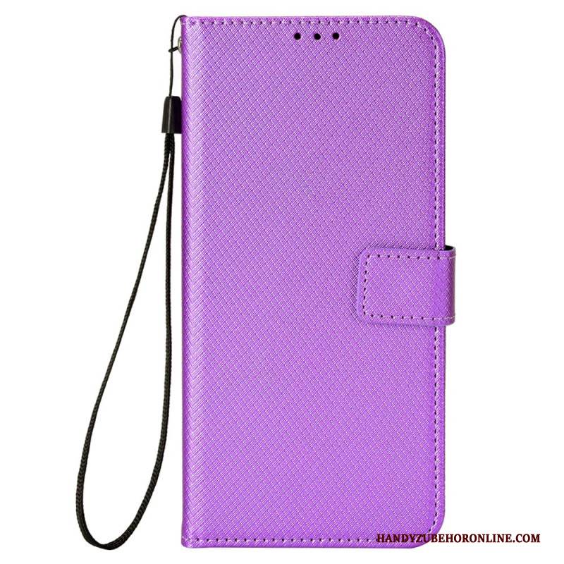 Lederhüllen Vivo X200 Pro Handyhülle Diamantstruktur