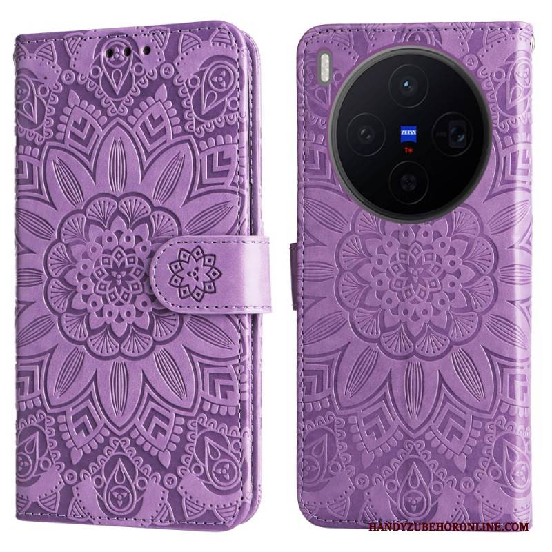 Lederhüllen Vivo X300 Handyhülle Mandala