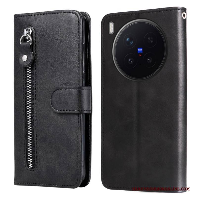 Lederhüllen Vivo X300 Pro Reißverschlusstasche