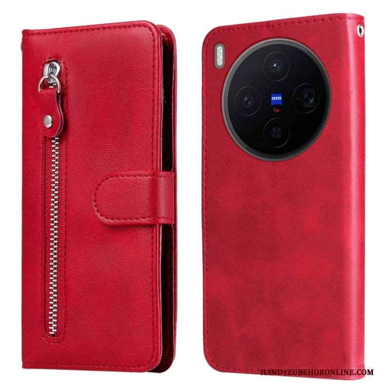 Lederhüllen Vivo X300 Reißverschlusstasche