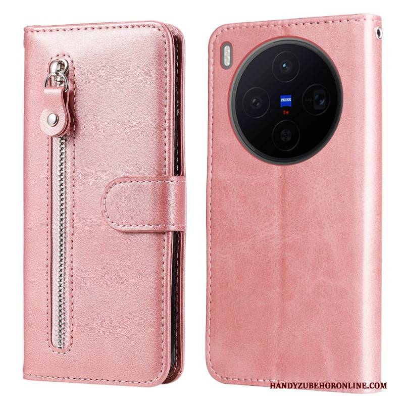 Lederhüllen Vivo X300 Reißverschlusstasche